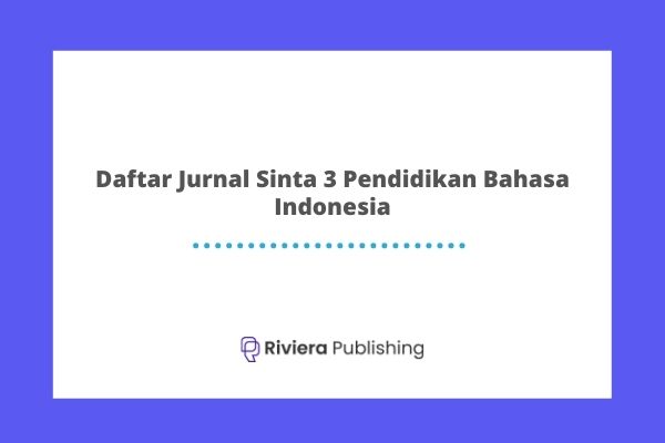 Daftar Jurnal Sinta 3 Pendidikan Bahasa Indonesia