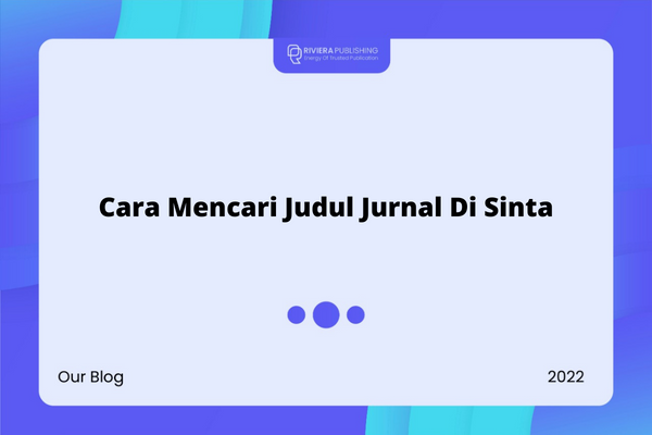 Cara Mencari Judul Jurnal Di Sinta