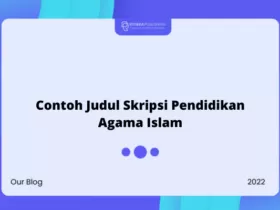 Contoh Judul Skripsi Pendidikan Agama Islam