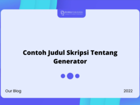 Contoh Judul Skripsi Tentang Generator