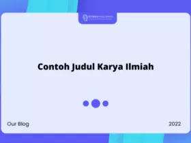 Contoh Judul Karya Ilmiah