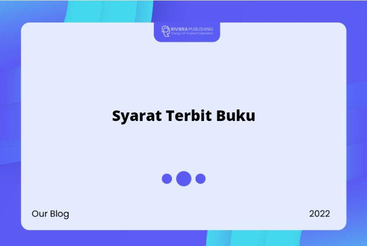 syarat terbit buku
