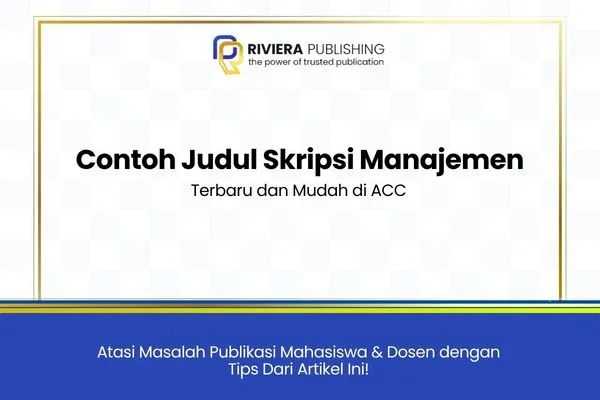 Contoh Judul Skripsi Manajemen