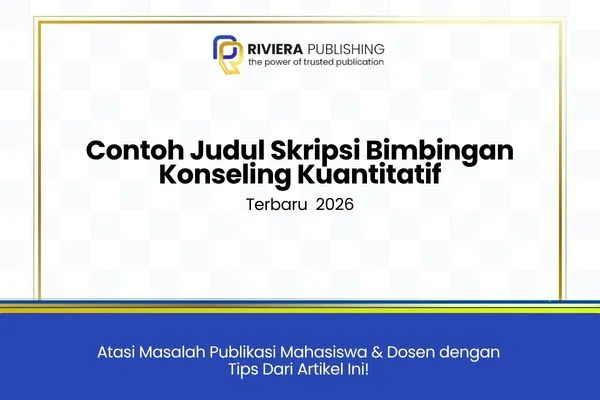 Contoh Judul Skripsi Bimbingan Konseling Kuantitatif