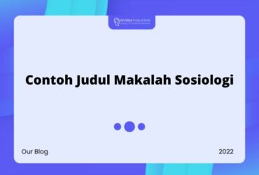 Contoh Judul Makalah Sosiologi