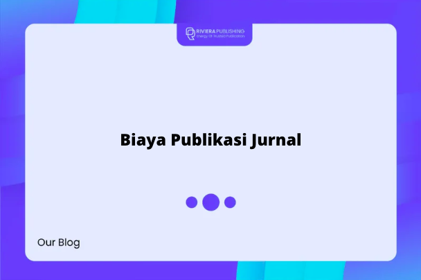 biaya publkasi jurnal