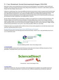 Akses Gratis Jurnal Internasional Legal dan Etis