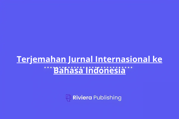 Terjemahan Jurnal Internasional ke Bahasa Indonesia