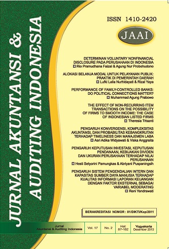 Jurnal Akuntansi & Auditing Indonesia (JAAI)