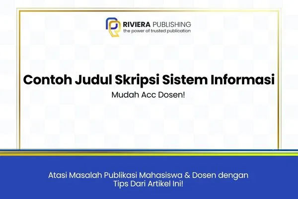 Contoh Judul Skripsi Sistem Informasi
