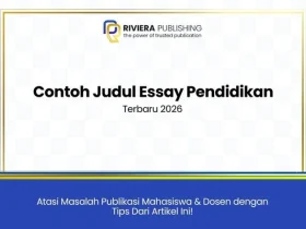 Contoh Judul Essay Pendidikan