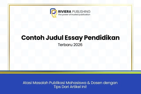 Contoh Judul Essay Pendidikan