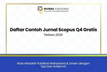 Daftar Contoh Jurnal Scopus Q4 Gratis