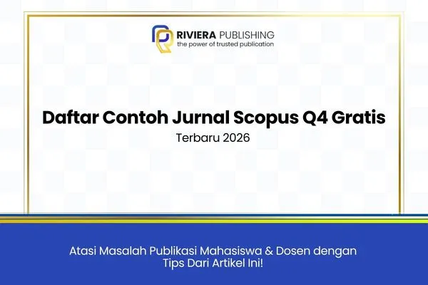 Daftar Contoh Jurnal Scopus Q4 Gratis