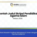 Contoh Judul Skripsi Pendidikan Agama Islam