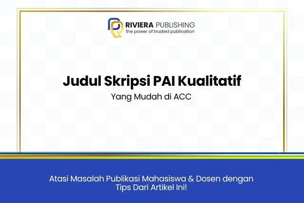 Judul Skripsi PAI Kualitatif