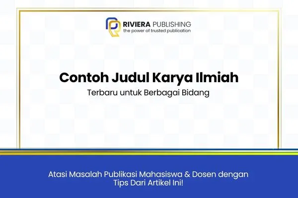 Contoh Judul Karya Ilmiah
