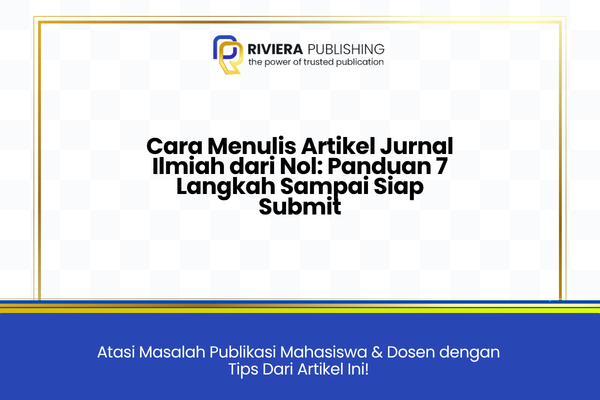 cara menulis artikel jurnal ilmiah