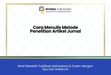 cara menulis metode penelitian jurnal